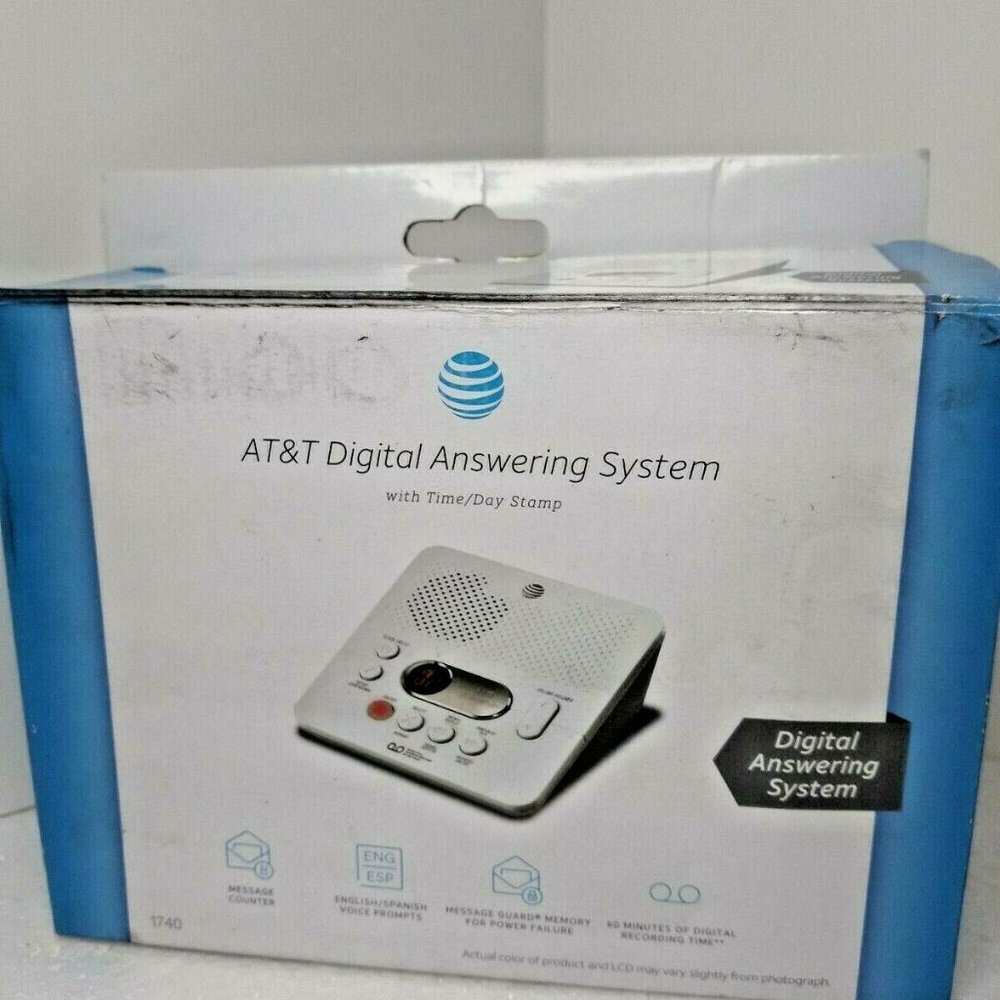 AT&T 1740 Digital Answering Machine System 60 Minu